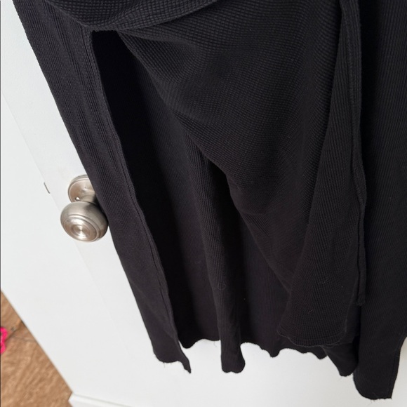 Free People Black Midi Dress with Floral Accents - Picture 10 of 13